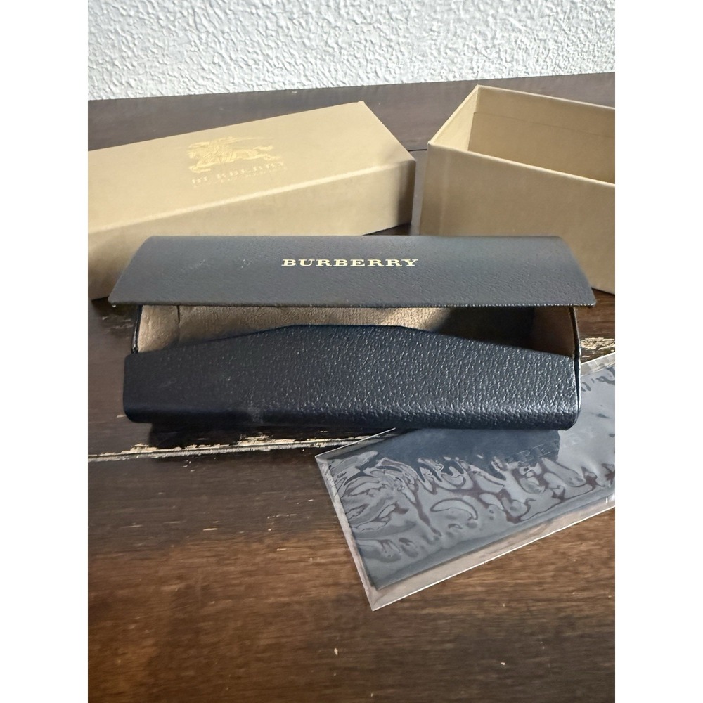 Lot Of 10 Burberry Eyeglass Sunglasses Cases New With Box And Cloth Black